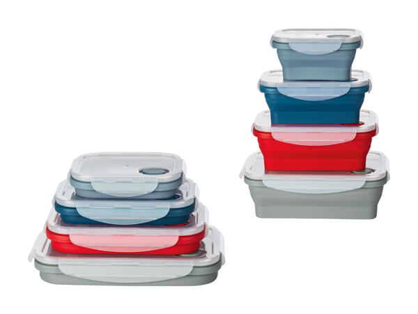 Boîtes de conservation pliables, set de 4