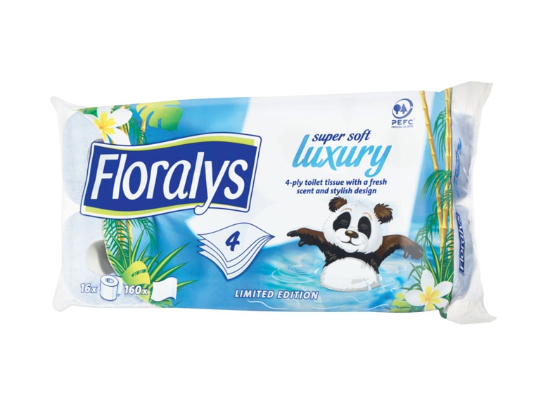 Farbiges Toilettenpapier mit Duft