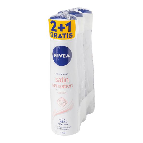 NIVEA(R) 				Déodorant pour femmes, 3 pcs