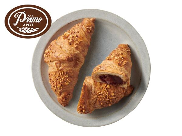 MÁSLOVÝ CROISSANT S NUGÁTOVOU NÁPLNÍ