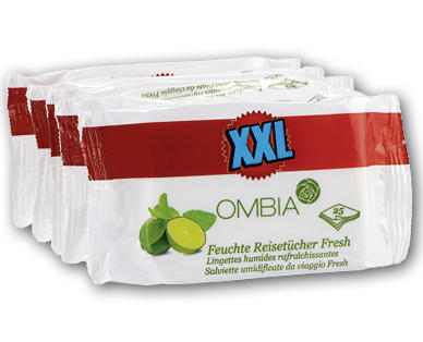 Lingettes humides rafraîchissantes XXL OMBIA