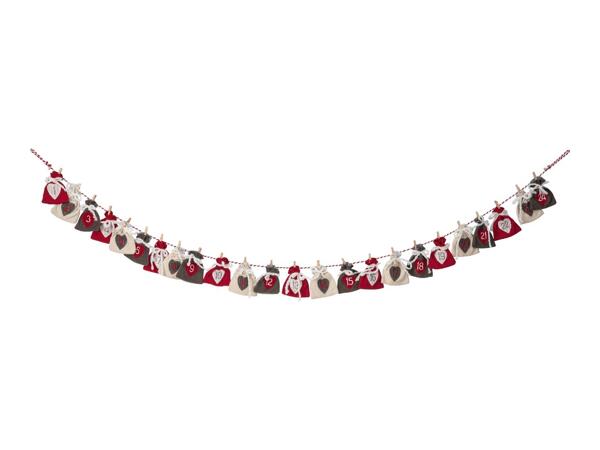 Livarno Home Garland Felt Advent Calendar