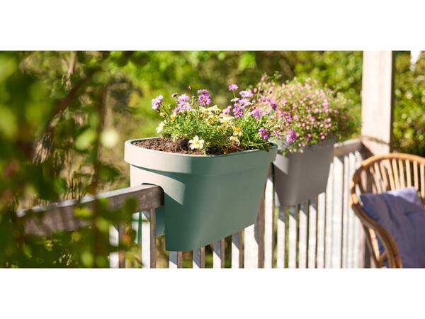 Railing plant pot 18L