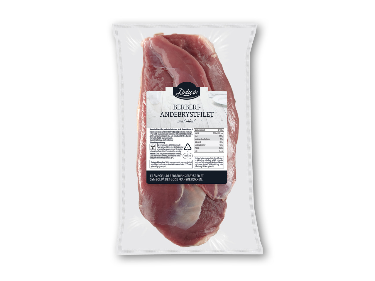 DELUXE Fersk berberi andebrystfilet