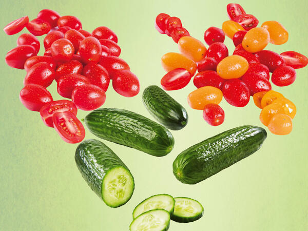 Snack-Tomaten/-Gurken