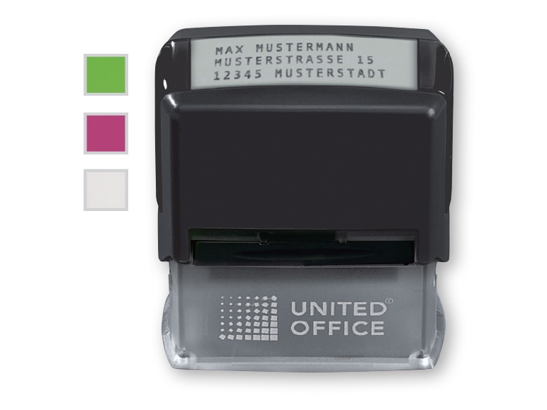 UNITED OFFICE Text Stamps