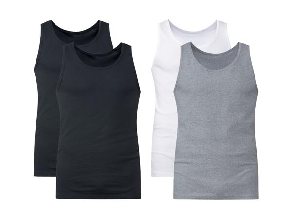 Débardeurs à nervures, set de 2