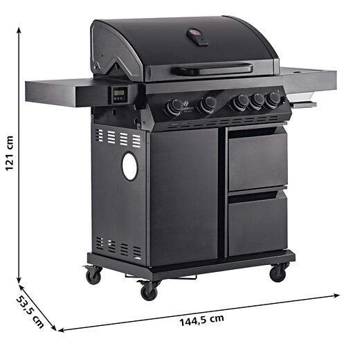 LANDMANN Gril à gaz COOL BLACK, 4.1 maxX