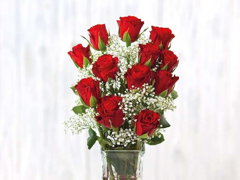 Dozen Large Headed Roses