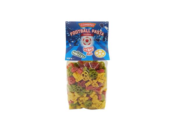 Football shaped pasta