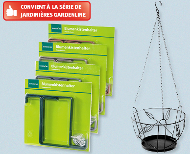 Supports pour jardinière/Corbeille suspendue GARDENLINE(R)