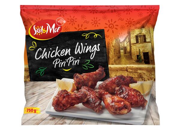 Chicken wings with piri piri sauce