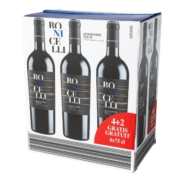 Bonicelli negroamaro, 6 st.