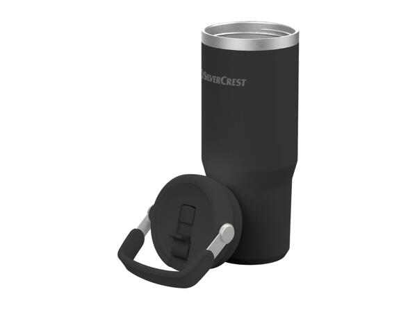 Silvercrest Black Stainless Steel Insulated Mug