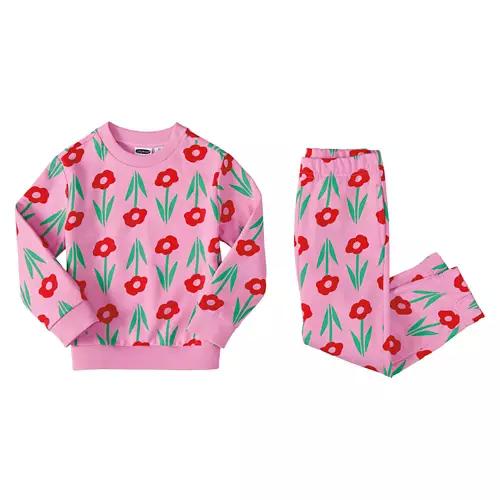 Toddler Sweat Set - Pink Flowers, 3T