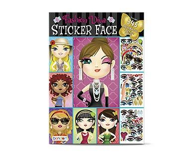Bendon Wacky Faces Sticker Book