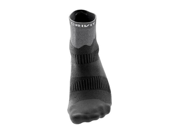 CRIVIT Adults' Grey & Black Outdoor Socks - 2 Pairs