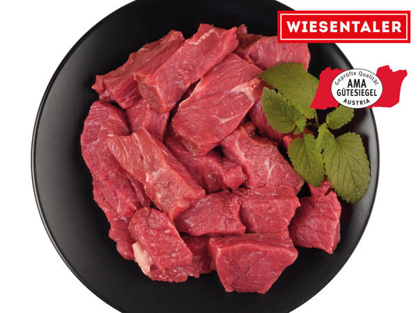 Frisches Rindsgulaschfleisch