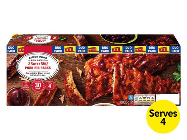 Birchwood XXL Sweet BBQ Pork Ribs Duo Pack