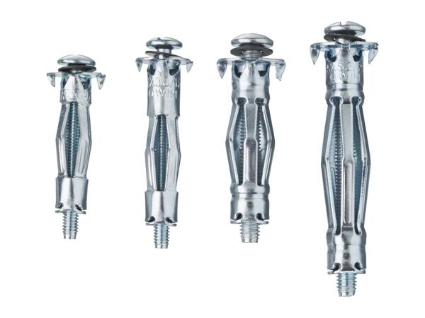 Metal Hollow Wall Anchors - 95 Pieces