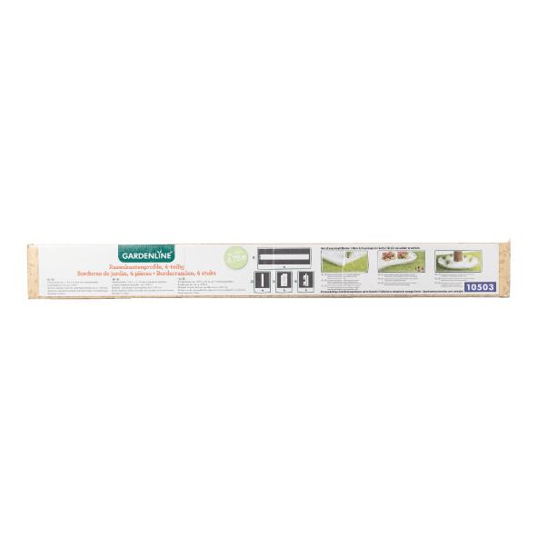GARDENLINE(R) 				Einfassungen aus verzinktem Stahl, 4 St.