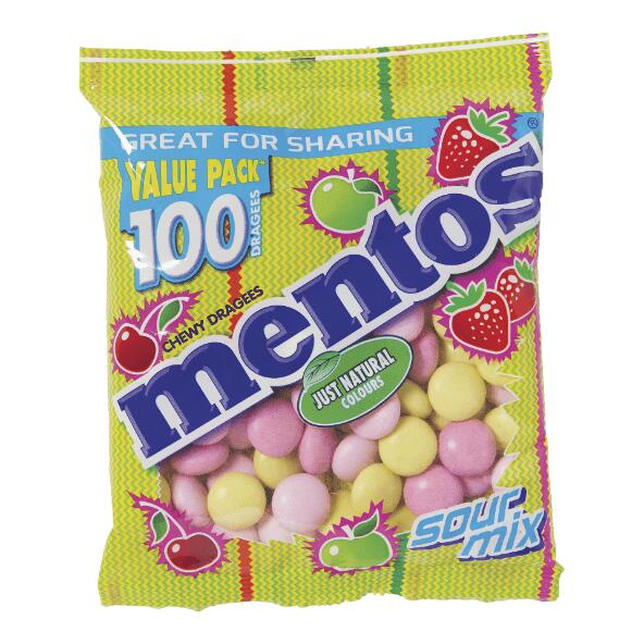 MENTOS(R) 				Bonbons à mâcher Mentos, 100 pcs