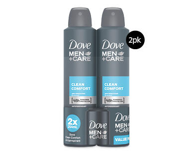 Men's Dove Antiperspirant Deodorant 2 x 147g
