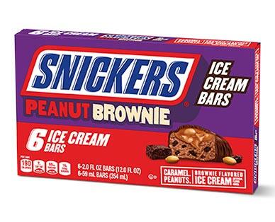 Snickers 
 Peanut Butter Brownie Ice Cream Bars