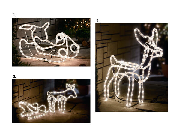 Décoration de Noël lumineuse en 3D