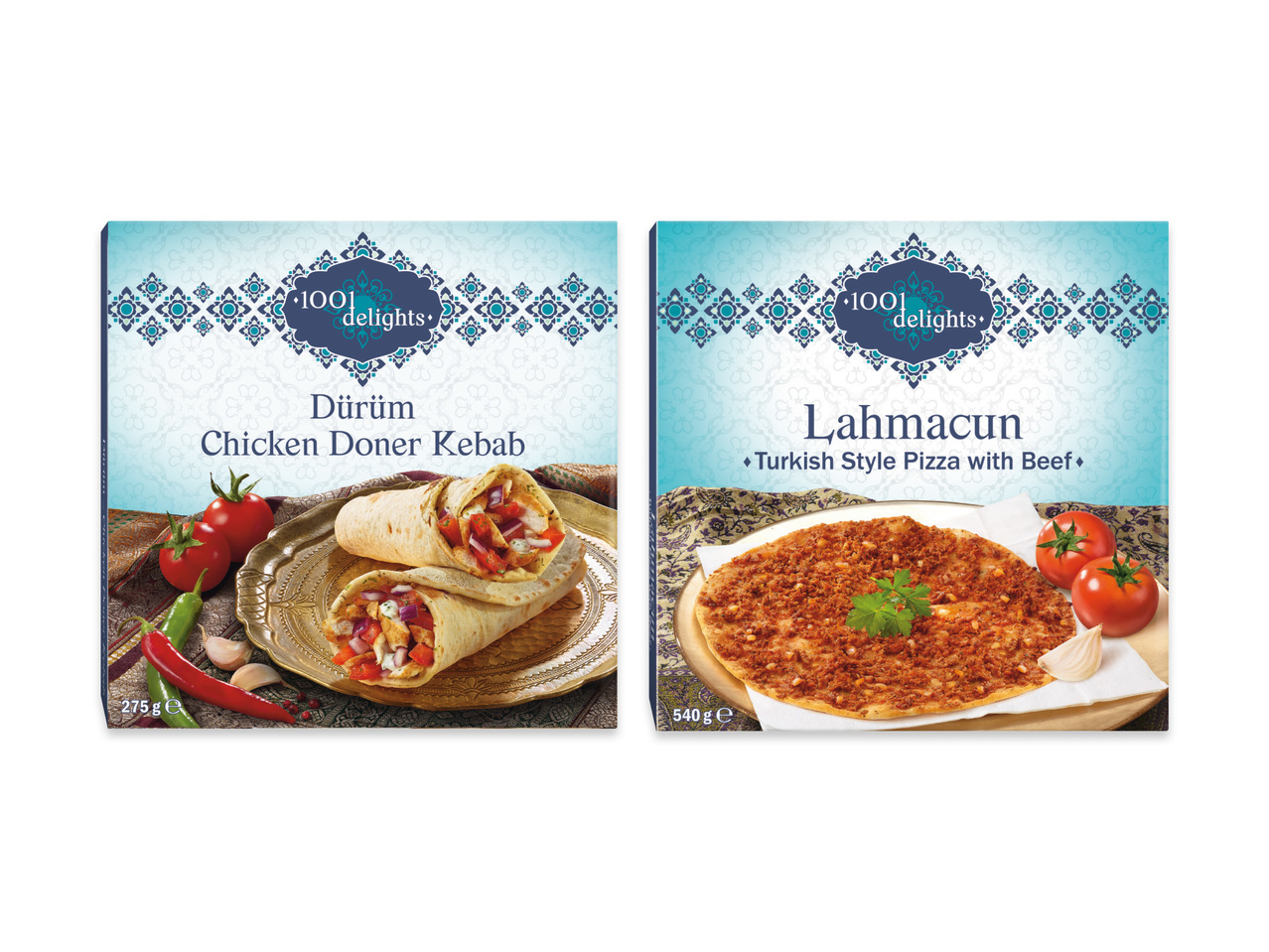Kycklingkebab/lahmacun