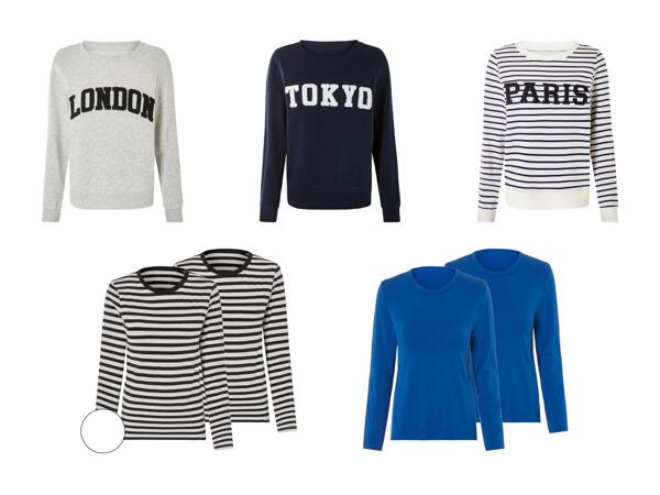 Maglia a maniche lunghe, 2 pezzi/​pullover in felpa