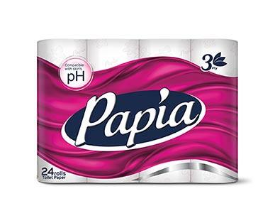 Papia 3PLY 24 Roll Bath Tissue