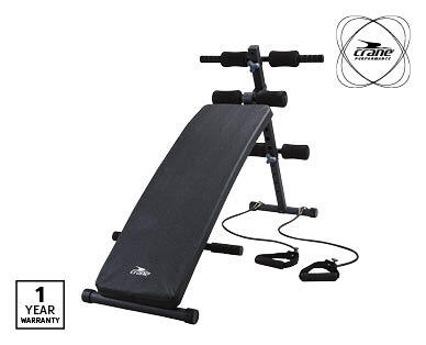 Sit-Up Bench with Exercise Bands