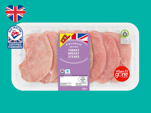 Birchwood British Turkey Breast Steaks