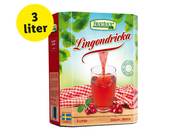 Fruktjuice lingondricka