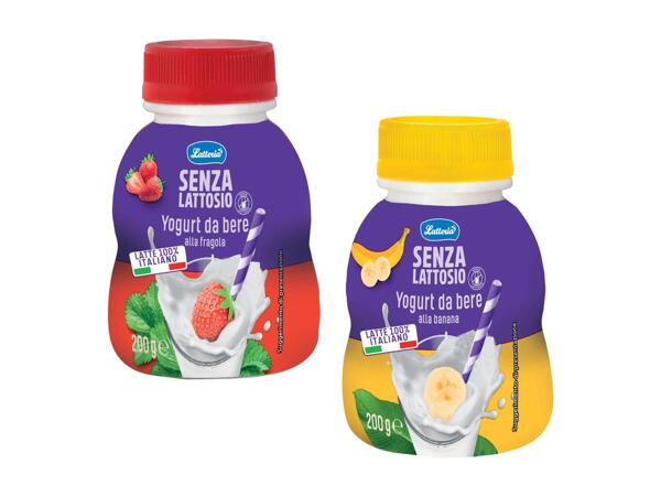 Lactose-free drinking yogurt