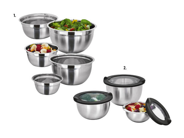 Set de bols mélangeurs en inox