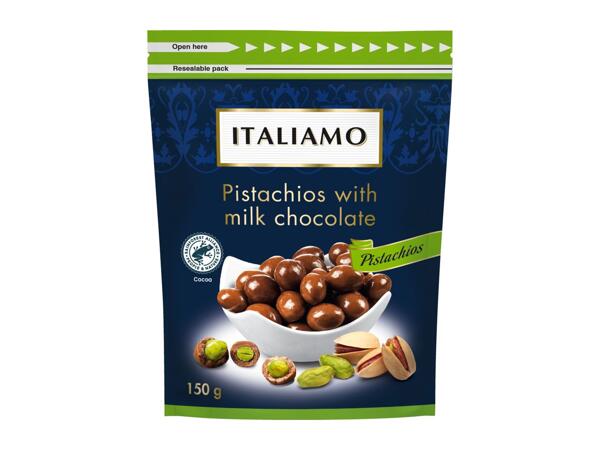 Pistachios with Milk Chocolate