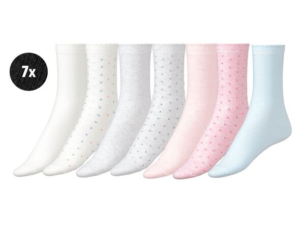 Ladies' socks, 7 pairs