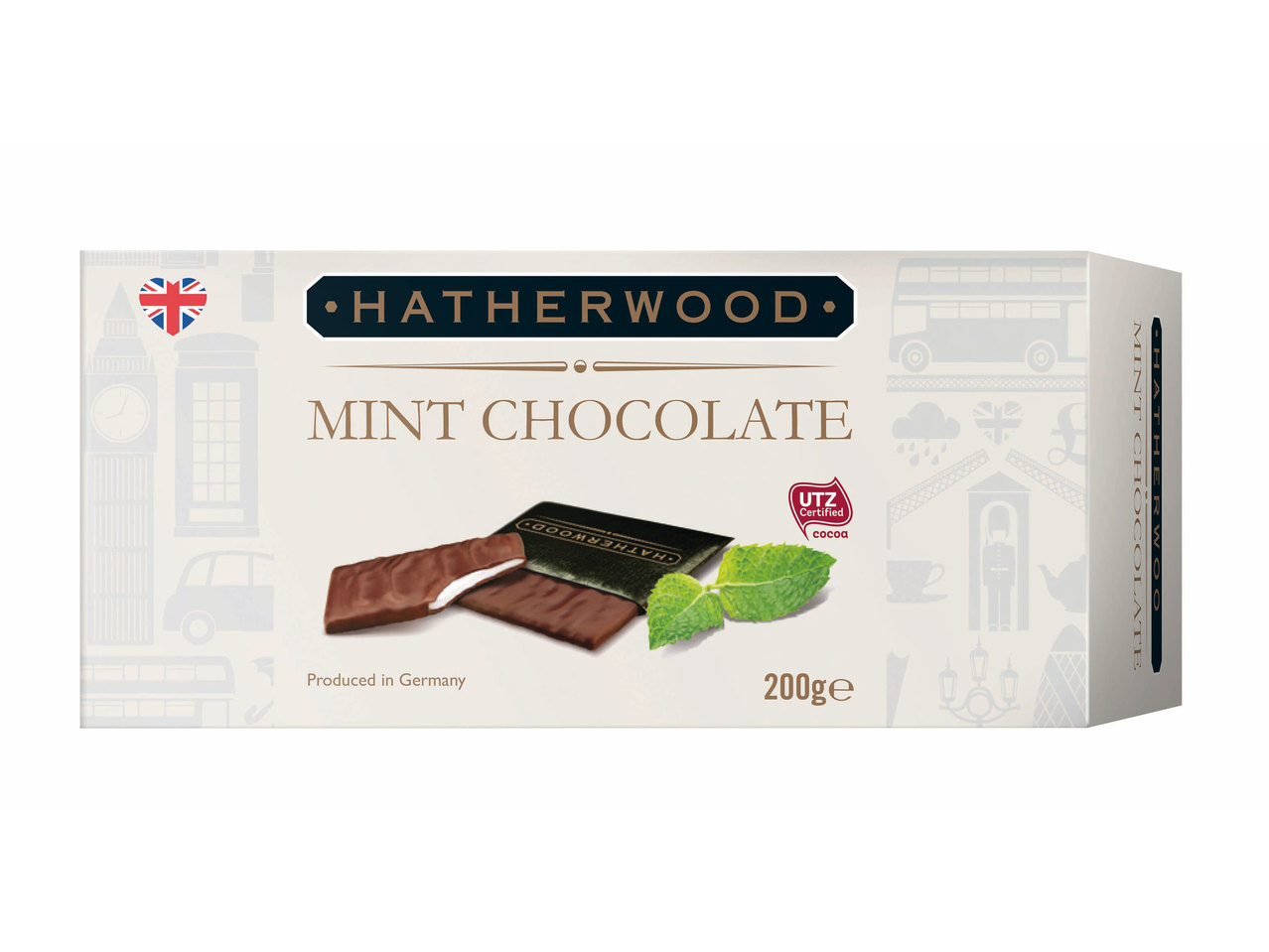 Chocoladetablet met muntsmaak