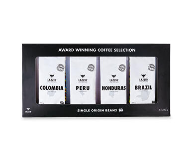 Single Origin Coffee Beans Gift Pack 4 x 250g