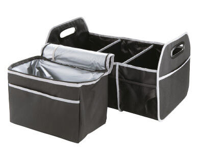 Organizer per bagagliaio con borsa termica integrata a prova