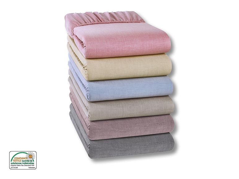Drap-housse en chambray