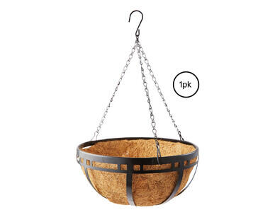 Hanging Basket with Liner or Basket Liners 2pk