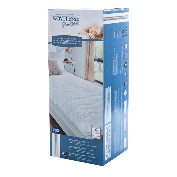 Matelas à ressorts ensachés, 1 pers.