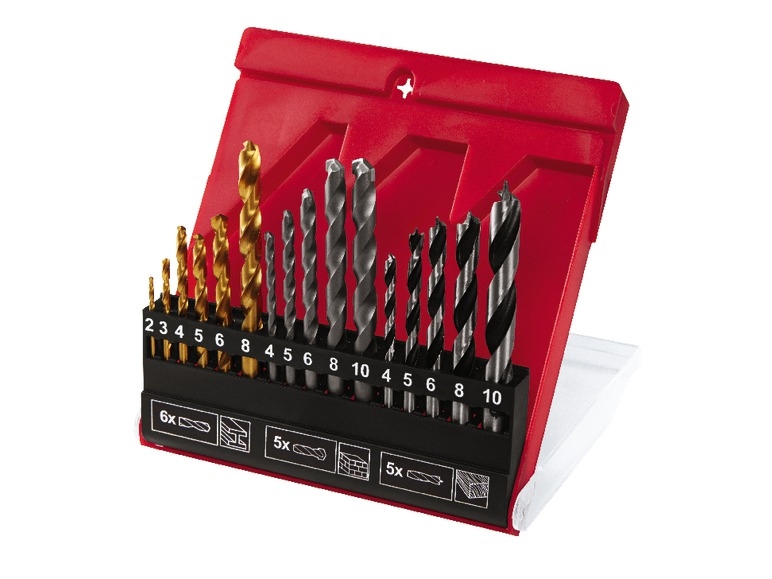 Drill Bit Set, 16 pieces