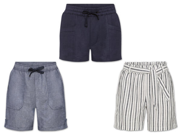 Damen Leinen-Shorts
