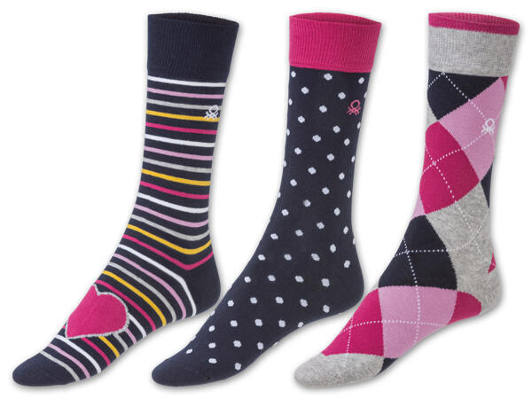 United colors of Benetton Damen/Herren Socken, 3 Paar