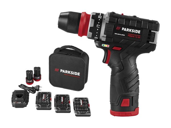 PARKSIDE PERFORMANCE(R) Batteridreven bore- og skruemaskine 12 V