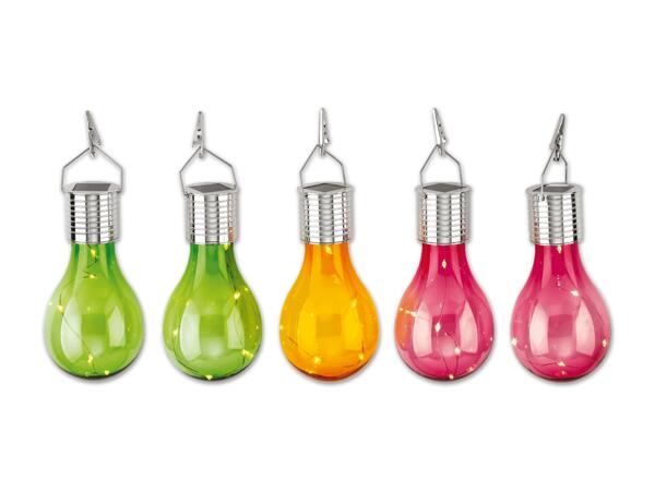 LED-Solar-Glühbirnen, 5 Stück